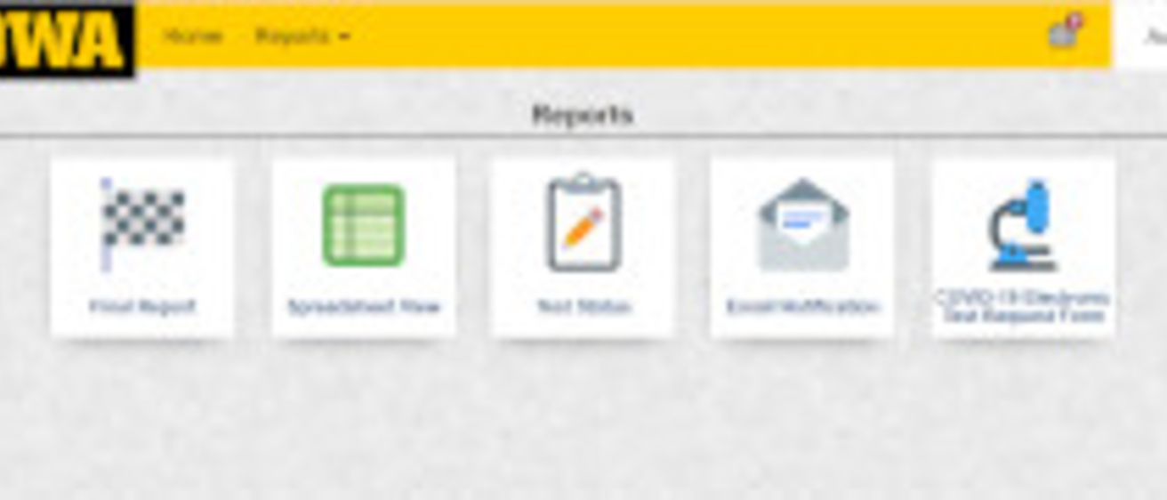 new openelis web portal design