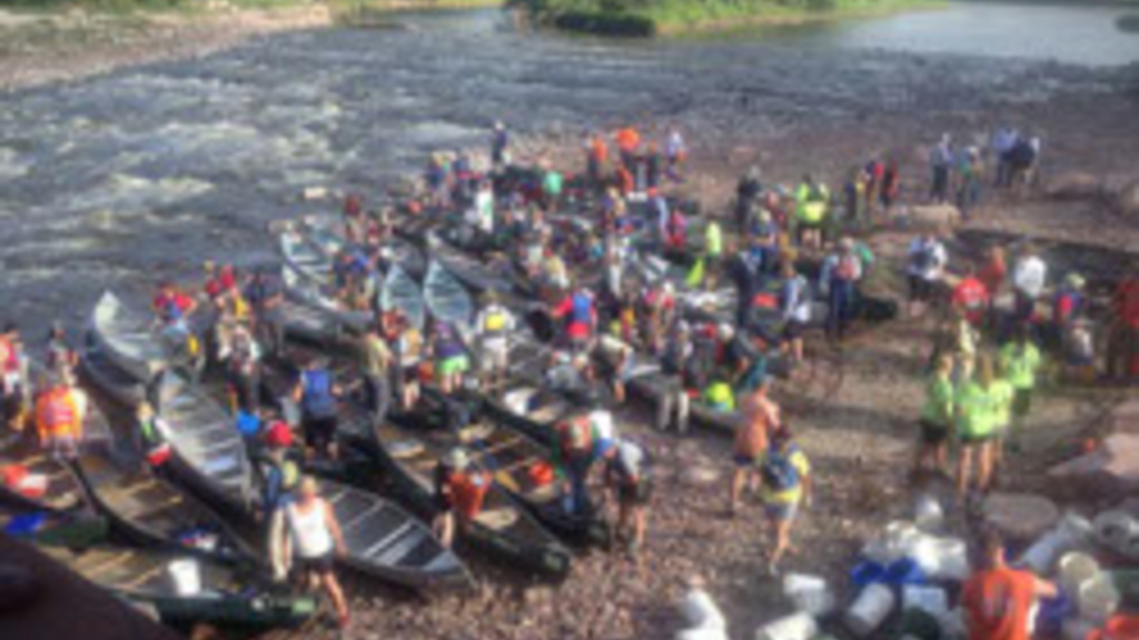 Iowa Project AWARE river cleanup participants